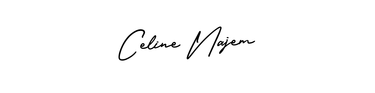 Design your own signature with our free online signature maker. With this signature software, you can create a handwritten (AmerikaSignatureDemo-Regular) signature for name Celine Najem. Celine Najem signature style 3 images and pictures png