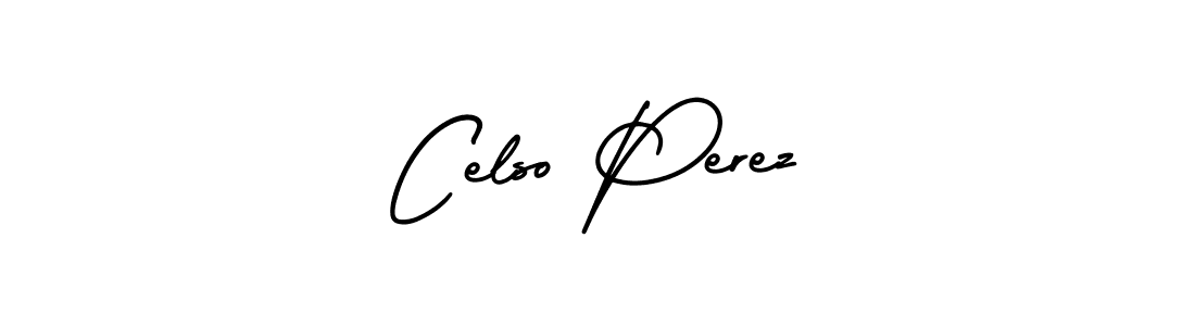 Make a beautiful signature design for name Celso Perez. With this signature (AmerikaSignatureDemo-Regular) style, you can create a handwritten signature for free. Celso Perez signature style 3 images and pictures png