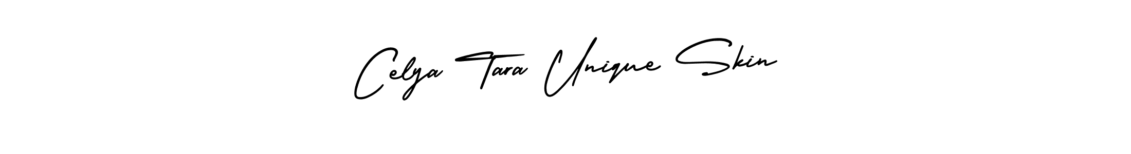 Create a beautiful signature design for name Celya Tara Unique Skin. With this signature (AmerikaSignatureDemo-Regular) fonts, you can make a handwritten signature for free. Celya Tara Unique Skin signature style 3 images and pictures png