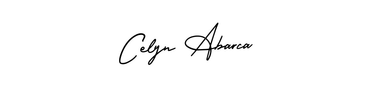 Design your own signature with our free online signature maker. With this signature software, you can create a handwritten (AmerikaSignatureDemo-Regular) signature for name Celyn Abarca. Celyn Abarca signature style 3 images and pictures png