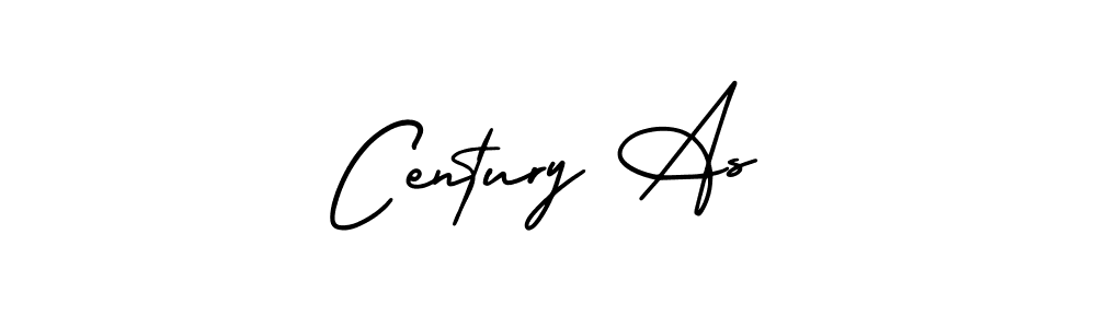 Use a signature maker to create a handwritten signature online. With this signature software, you can design (AmerikaSignatureDemo-Regular) your own signature for name Century As. Century As signature style 3 images and pictures png