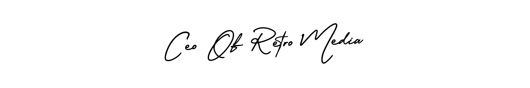 Design your own signature with our free online signature maker. With this signature software, you can create a handwritten (AmerikaSignatureDemo-Regular) signature for name Ceo Of Retro Media. Ceo Of Retro Media signature style 3 images and pictures png