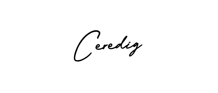 Make a beautiful signature design for name Ceredig. With this signature (AmerikaSignatureDemo-Regular) style, you can create a handwritten signature for free. Ceredig signature style 3 images and pictures png