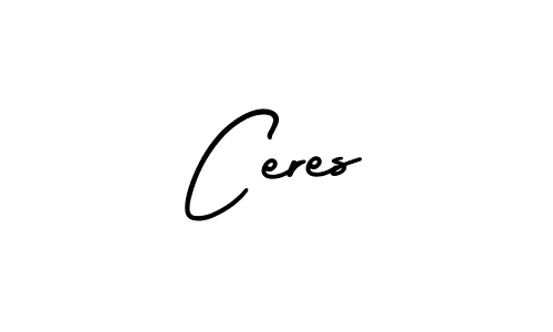 How to make Ceres name signature. Use AmerikaSignatureDemo-Regular style for creating short signs online. This is the latest handwritten sign. Ceres signature style 3 images and pictures png