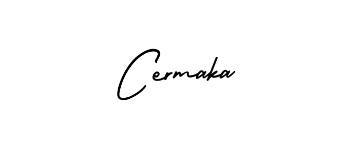 Make a beautiful signature design for name Cermaka. With this signature (AmerikaSignatureDemo-Regular) style, you can create a handwritten signature for free. Cermaka signature style 3 images and pictures png