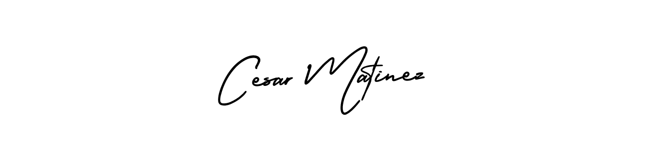 Cesar Matinez stylish signature style. Best Handwritten Sign (AmerikaSignatureDemo-Regular) for my name. Handwritten Signature Collection Ideas for my name Cesar Matinez. Cesar Matinez signature style 3 images and pictures png