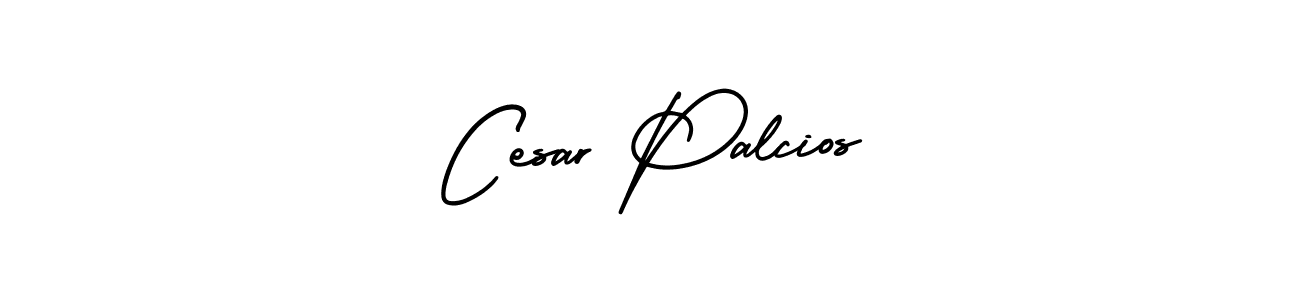 The best way (AmerikaSignatureDemo-Regular) to make a short signature is to pick only two or three words in your name. The name Cesar Palcios include a total of six letters. For converting this name. Cesar Palcios signature style 3 images and pictures png