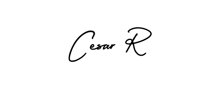Make a beautiful signature design for name Cesar R. Use this online signature maker to create a handwritten signature for free. Cesar R signature style 3 images and pictures png