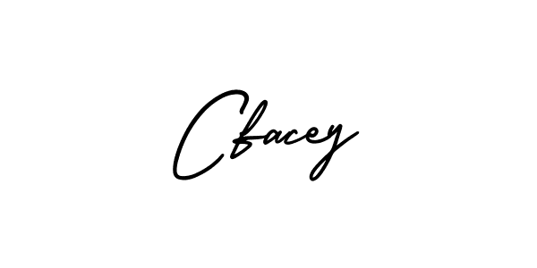 The best way (AmerikaSignatureDemo-Regular) to make a short signature is to pick only two or three words in your name. The name Cfacey include a total of six letters. For converting this name. Cfacey signature style 3 images and pictures png