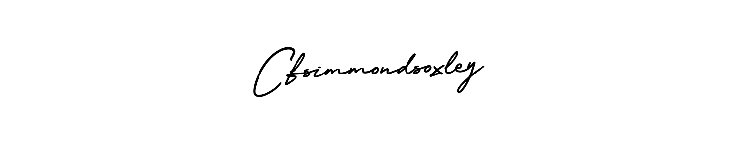 The best way (AmerikaSignatureDemo-Regular) to make a short signature is to pick only two or three words in your name. The name Cfsimmondsoxley include a total of six letters. For converting this name. Cfsimmondsoxley signature style 3 images and pictures png