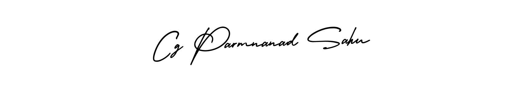 Use a signature maker to create a handwritten signature online. With this signature software, you can design (AmerikaSignatureDemo-Regular) your own signature for name Cg Parmnanad Sahu. Cg Parmnanad Sahu signature style 3 images and pictures png
