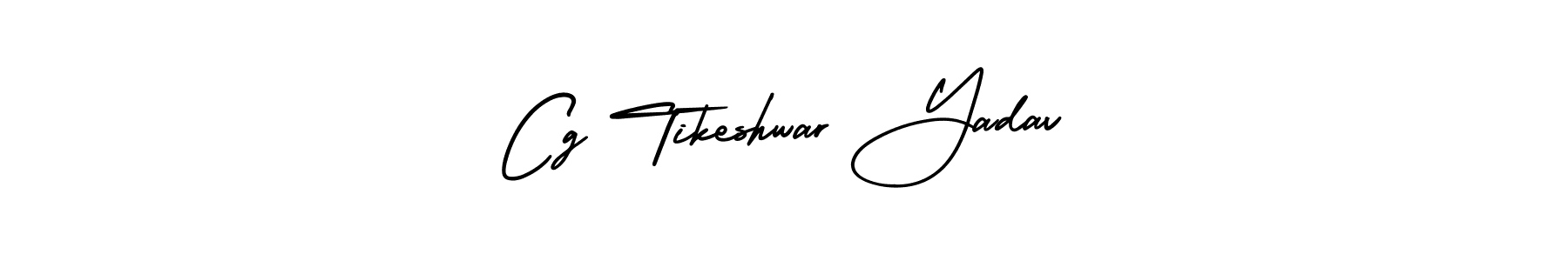Create a beautiful signature design for name Cg Tikeshwar Yadav. With this signature (AmerikaSignatureDemo-Regular) fonts, you can make a handwritten signature for free. Cg Tikeshwar Yadav signature style 3 images and pictures png