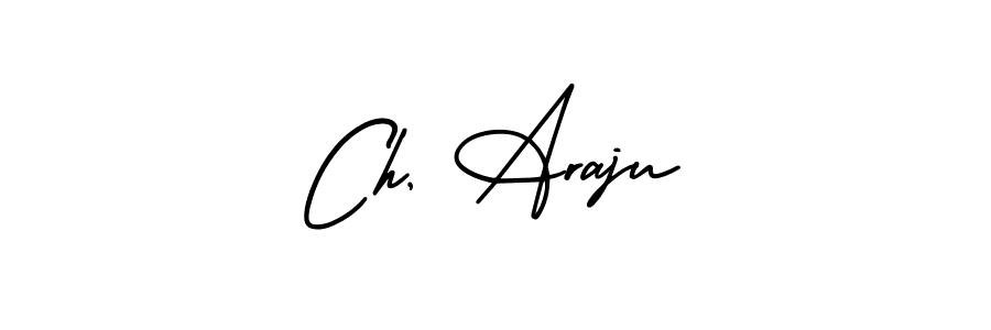 It looks lik you need a new signature style for name Ch, Araju. Design unique handwritten (AmerikaSignatureDemo-Regular) signature with our free signature maker in just a few clicks. Ch, Araju signature style 3 images and pictures png