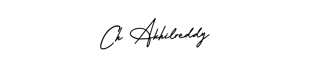 Also You can easily find your signature by using the search form. We will create Ch Akhilreddy name handwritten signature images for you free of cost using AmerikaSignatureDemo-Regular sign style. Ch Akhilreddy signature style 3 images and pictures png