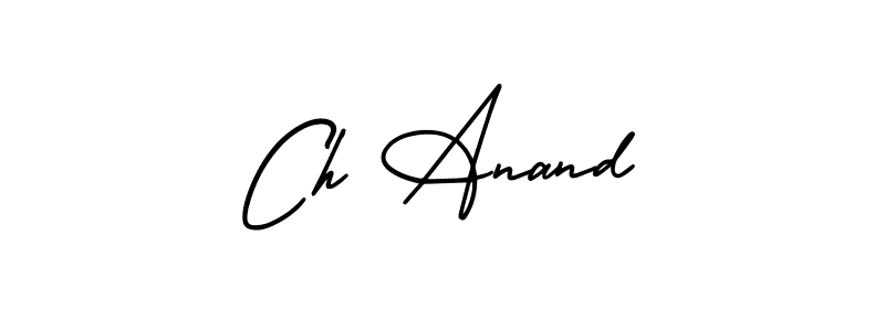 Ch Anand stylish signature style. Best Handwritten Sign (AmerikaSignatureDemo-Regular) for my name. Handwritten Signature Collection Ideas for my name Ch Anand. Ch Anand signature style 3 images and pictures png