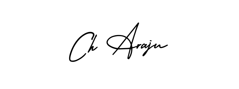 AmerikaSignatureDemo-Regular is a professional signature style that is perfect for those who want to add a touch of class to their signature. It is also a great choice for those who want to make their signature more unique. Get Ch Araju name to fancy signature for free. Ch Araju signature style 3 images and pictures png