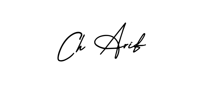 Also You can easily find your signature by using the search form. We will create Ch Arif name handwritten signature images for you free of cost using AmerikaSignatureDemo-Regular sign style. Ch Arif signature style 3 images and pictures png