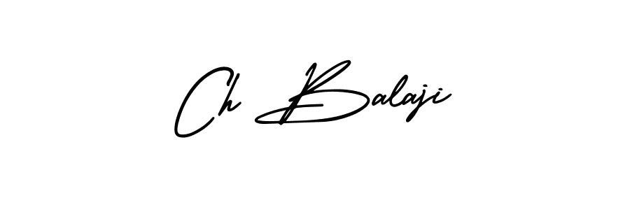 How to make Ch Balaji signature? AmerikaSignatureDemo-Regular is a professional autograph style. Create handwritten signature for Ch Balaji name. Ch Balaji signature style 3 images and pictures png