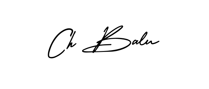 Ch Balu stylish signature style. Best Handwritten Sign (AmerikaSignatureDemo-Regular) for my name. Handwritten Signature Collection Ideas for my name Ch Balu. Ch Balu signature style 3 images and pictures png