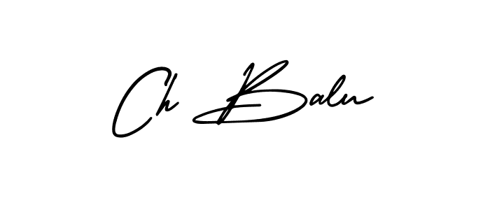 Design your own signature with our free online signature maker. With this signature software, you can create a handwritten (AmerikaSignatureDemo-Regular) signature for name Ch Balu. Ch Balu signature style 3 images and pictures png