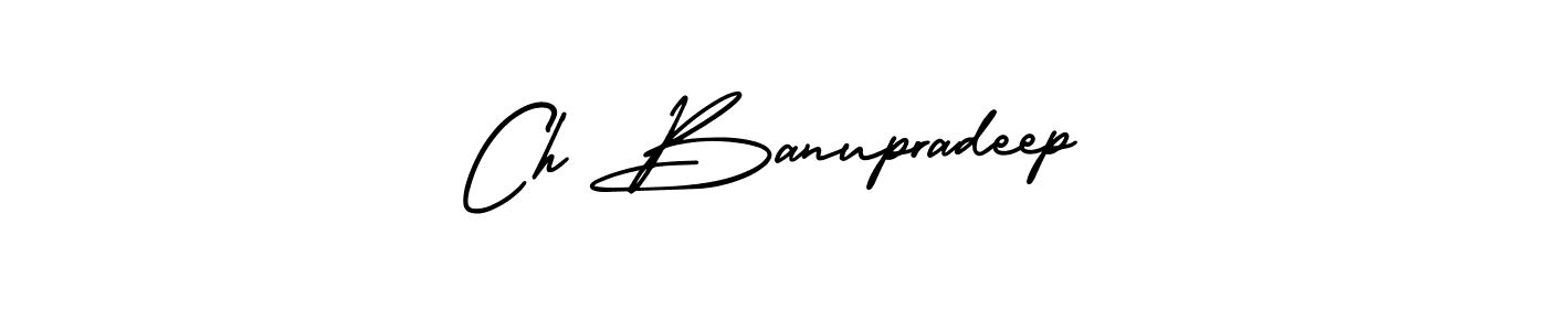 if you are searching for the best signature style for your name Ch Banupradeep. so please give up your signature search. here we have designed multiple signature styles  using AmerikaSignatureDemo-Regular. Ch Banupradeep signature style 3 images and pictures png