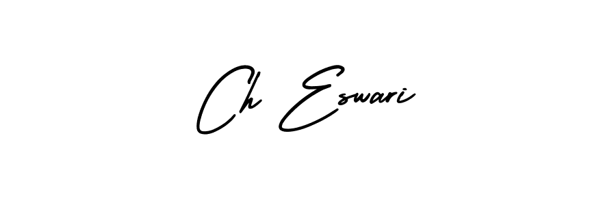 How to Draw Ch Eswari signature style? AmerikaSignatureDemo-Regular is a latest design signature styles for name Ch Eswari. Ch Eswari signature style 3 images and pictures png