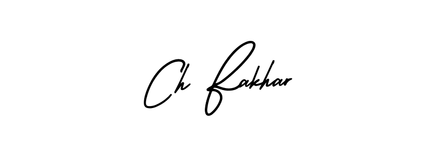 Make a short Ch Fakhar signature style. Manage your documents anywhere anytime using AmerikaSignatureDemo-Regular. Create and add eSignatures, submit forms, share and send files easily. Ch Fakhar signature style 3 images and pictures png