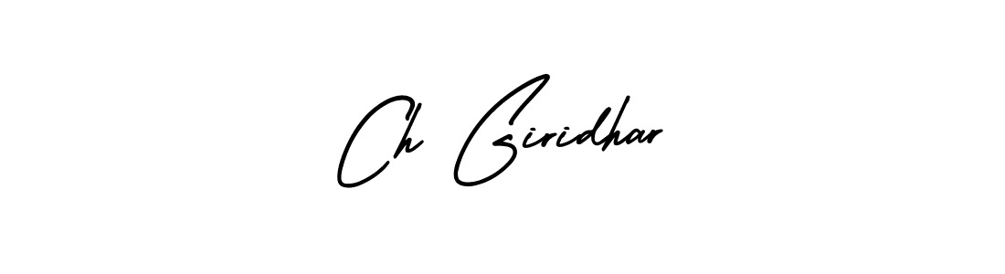 if you are searching for the best signature style for your name Ch Giridhar. so please give up your signature search. here we have designed multiple signature styles  using AmerikaSignatureDemo-Regular. Ch Giridhar signature style 3 images and pictures png