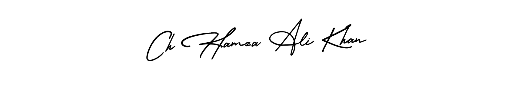 How to Draw Ch Hamza Ali Khan signature style? AmerikaSignatureDemo-Regular is a latest design signature styles for name Ch Hamza Ali Khan. Ch Hamza Ali Khan signature style 3 images and pictures png