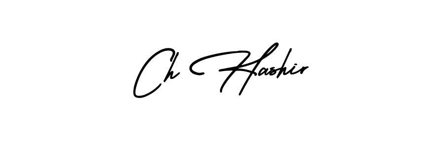 Make a beautiful signature design for name Ch Hashir. With this signature (AmerikaSignatureDemo-Regular) style, you can create a handwritten signature for free. Ch Hashir signature style 3 images and pictures png
