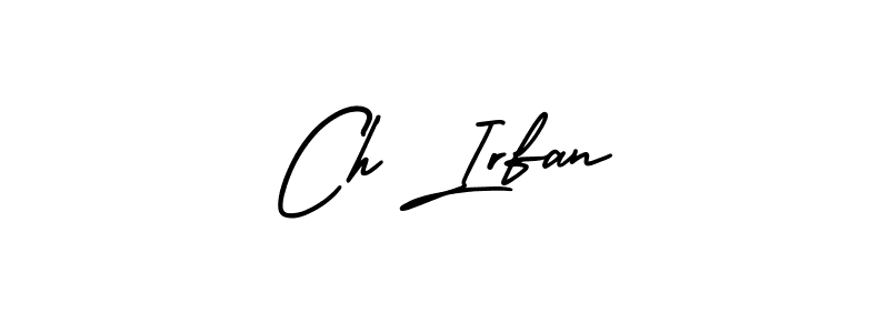Make a beautiful signature design for name Ch Irfan. With this signature (AmerikaSignatureDemo-Regular) style, you can create a handwritten signature for free. Ch Irfan signature style 3 images and pictures png