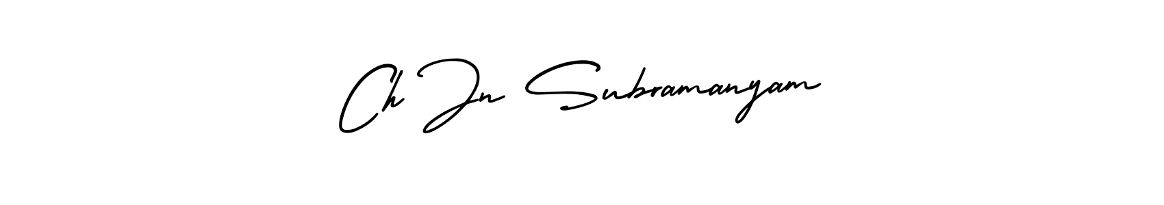 Make a beautiful signature design for name Ch Jn Subramanyam. Use this online signature maker to create a handwritten signature for free. Ch Jn Subramanyam signature style 3 images and pictures png