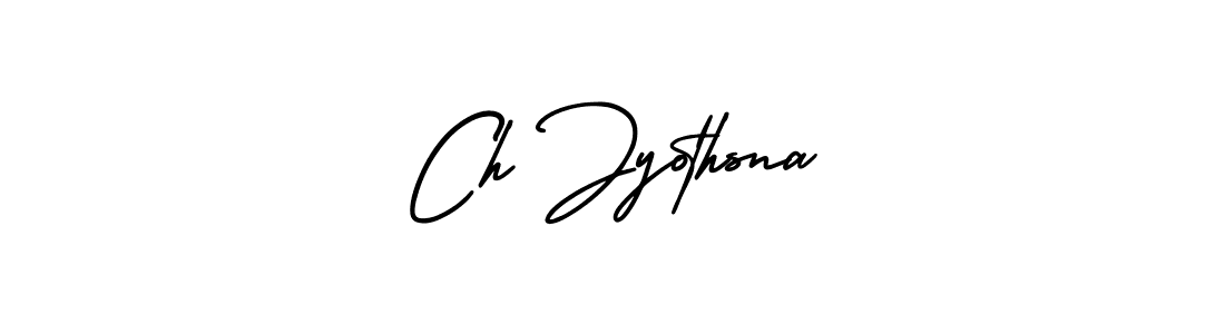 Use a signature maker to create a handwritten signature online. With this signature software, you can design (AmerikaSignatureDemo-Regular) your own signature for name Ch Jyothsna. Ch Jyothsna signature style 3 images and pictures png
