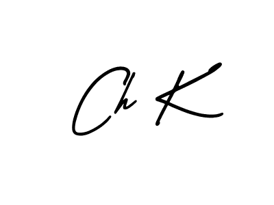 You should practise on your own different ways (AmerikaSignatureDemo-Regular) to write your name (Ch K) in signature. don't let someone else do it for you. Ch K signature style 3 images and pictures png