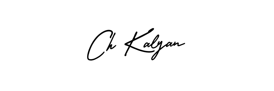 Design your own signature with our free online signature maker. With this signature software, you can create a handwritten (AmerikaSignatureDemo-Regular) signature for name Ch Kalyan. Ch Kalyan signature style 3 images and pictures png