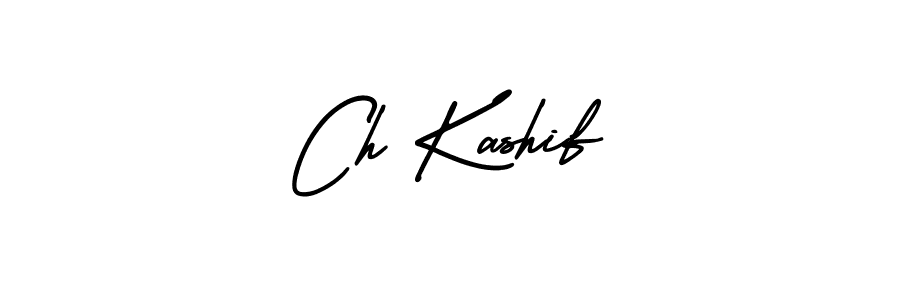 You should practise on your own different ways (AmerikaSignatureDemo-Regular) to write your name (Ch Kashif) in signature. don't let someone else do it for you. Ch Kashif signature style 3 images and pictures png