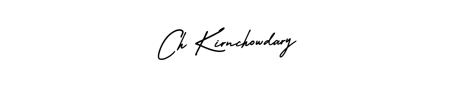 Design your own signature with our free online signature maker. With this signature software, you can create a handwritten (AmerikaSignatureDemo-Regular) signature for name Ch Kirnchowdary. Ch Kirnchowdary signature style 3 images and pictures png