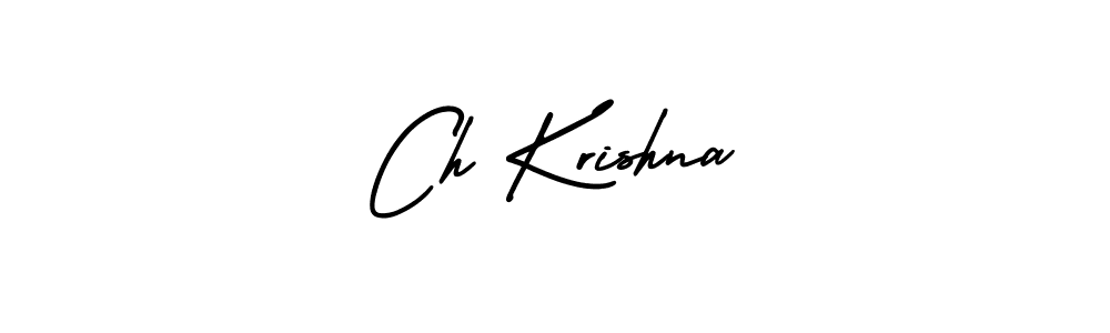 You should practise on your own different ways (AmerikaSignatureDemo-Regular) to write your name (Ch Krishna) in signature. don't let someone else do it for you. Ch Krishna signature style 3 images and pictures png