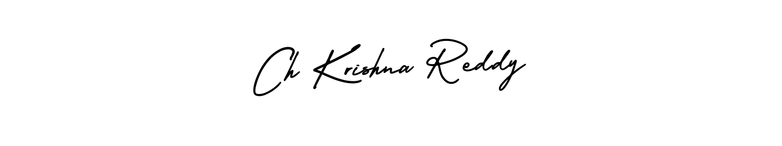 It looks lik you need a new signature style for name Ch Krishna Reddy. Design unique handwritten (AmerikaSignatureDemo-Regular) signature with our free signature maker in just a few clicks. Ch Krishna Reddy signature style 3 images and pictures png