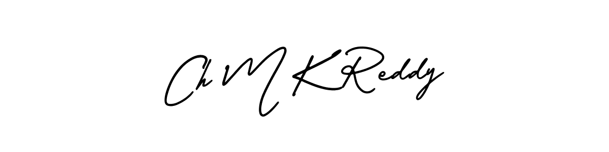It looks lik you need a new signature style for name Ch M K Reddy. Design unique handwritten (AmerikaSignatureDemo-Regular) signature with our free signature maker in just a few clicks. Ch M K Reddy signature style 3 images and pictures png