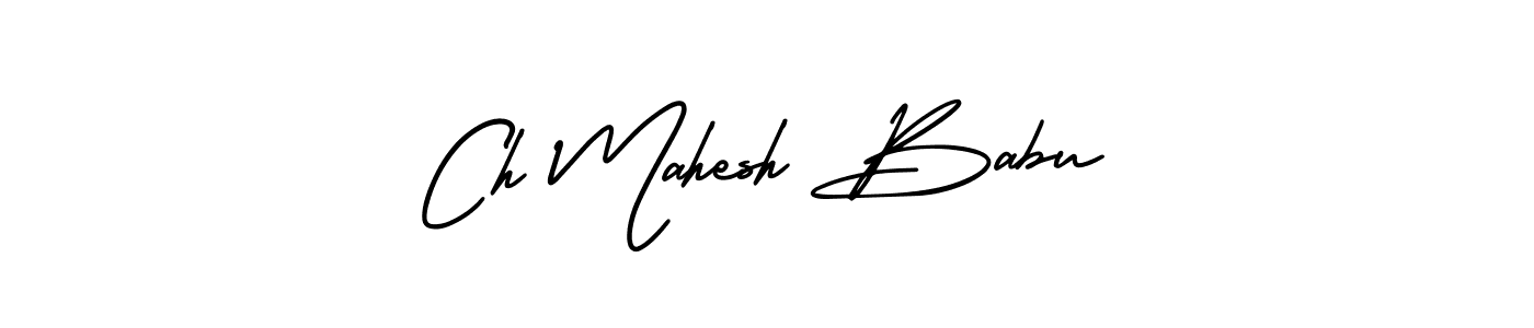 Design your own signature with our free online signature maker. With this signature software, you can create a handwritten (AmerikaSignatureDemo-Regular) signature for name Ch Mahesh Babu. Ch Mahesh Babu signature style 3 images and pictures png