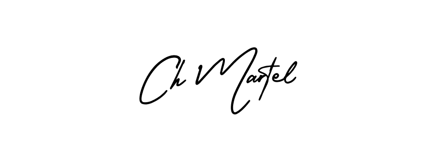 Design your own signature with our free online signature maker. With this signature software, you can create a handwritten (AmerikaSignatureDemo-Regular) signature for name Ch Martel. Ch Martel signature style 3 images and pictures png