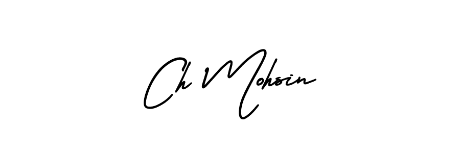 Design your own signature with our free online signature maker. With this signature software, you can create a handwritten (AmerikaSignatureDemo-Regular) signature for name Ch Mohsin. Ch Mohsin signature style 3 images and pictures png