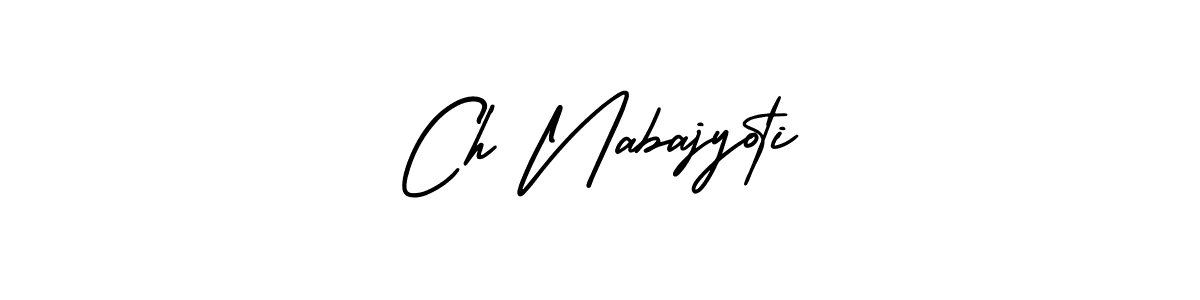 It looks lik you need a new signature style for name Ch Nabajyoti. Design unique handwritten (AmerikaSignatureDemo-Regular) signature with our free signature maker in just a few clicks. Ch Nabajyoti signature style 3 images and pictures png