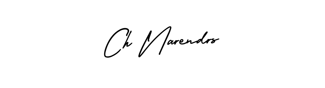 How to make Ch Narendrs signature? AmerikaSignatureDemo-Regular is a professional autograph style. Create handwritten signature for Ch Narendrs name. Ch Narendrs signature style 3 images and pictures png