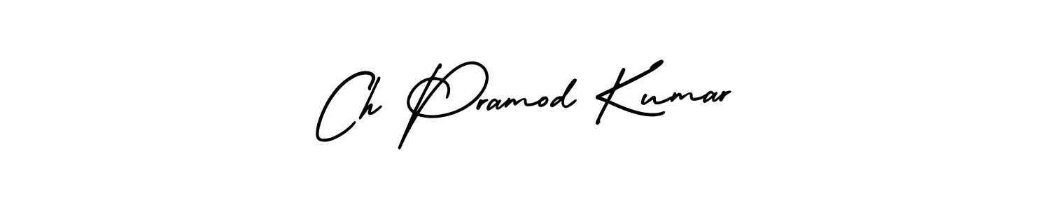 Also we have Ch Pramod Kumar name is the best signature style. Create professional handwritten signature collection using AmerikaSignatureDemo-Regular autograph style. Ch Pramod Kumar signature style 3 images and pictures png