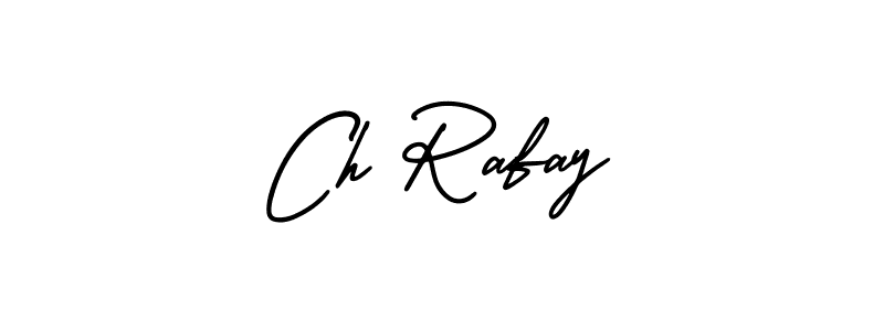 You should practise on your own different ways (AmerikaSignatureDemo-Regular) to write your name (Ch Rafay) in signature. don't let someone else do it for you. Ch Rafay signature style 3 images and pictures png