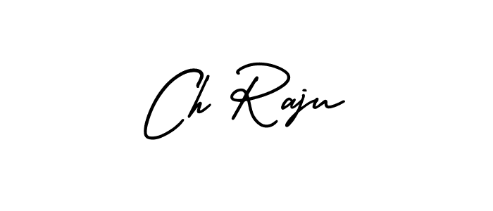 Design your own signature with our free online signature maker. With this signature software, you can create a handwritten (AmerikaSignatureDemo-Regular) signature for name Ch Raju. Ch Raju signature style 3 images and pictures png