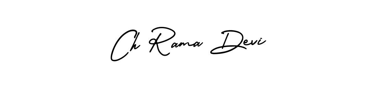 Also You can easily find your signature by using the search form. We will create Ch Rama Devi name handwritten signature images for you free of cost using AmerikaSignatureDemo-Regular sign style. Ch Rama Devi signature style 3 images and pictures png