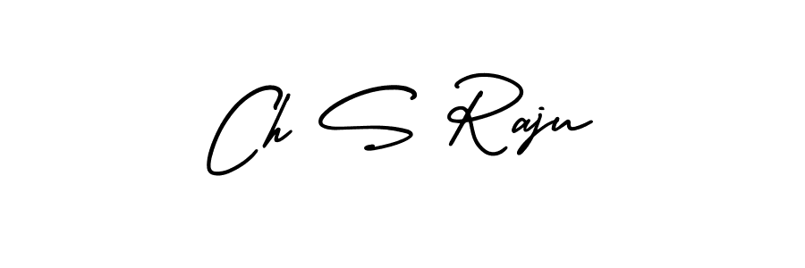 How to make Ch S Raju signature? AmerikaSignatureDemo-Regular is a professional autograph style. Create handwritten signature for Ch S Raju name. Ch S Raju signature style 3 images and pictures png